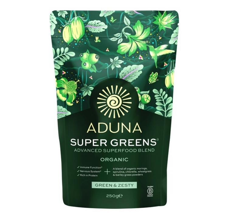 Mieszanaka Supergreens ADUNA- Funkcja odpornościowa, Poziom energii