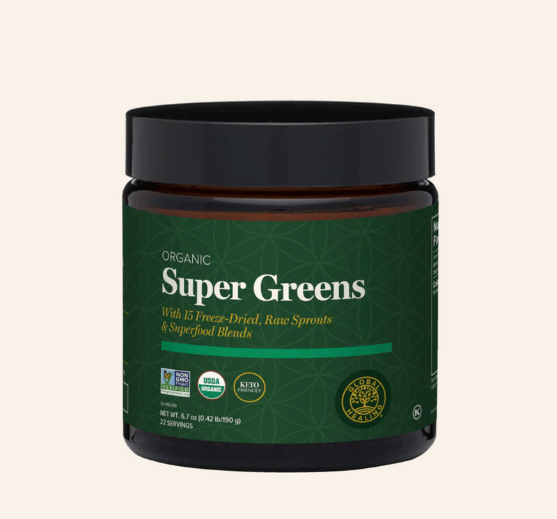 ORGANICZNE SUPER GREENS KIEŁKI+SUPERFOOD+ENZYMY Z KIWI