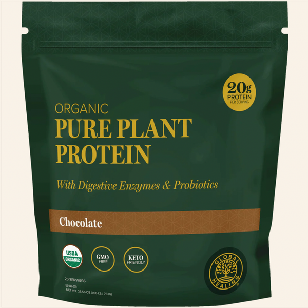 PURE PLANT PROTEIN- BIAŁKO ROŚLINNE Z ENZYMAMI TRAWIENNYMI I PROBIOTYKAMI- czekolada