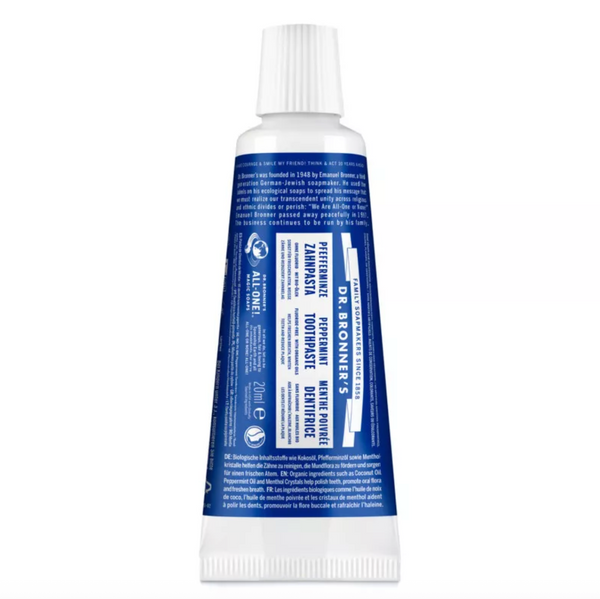 All-one Toothpaste Peppermint 105ml, Dr. Bronner's Pasta do Zębów bez fluoru