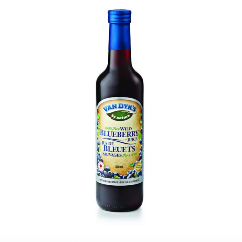 Sok z Dzikich Jagód ( nie z koncentratu) - 100% Juice (Vaccinium angustifolium), Van Dyk's by nature Pure Wild Blueberry