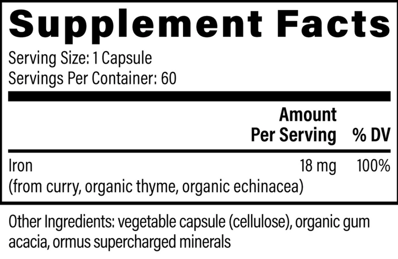 IRON -  Żelazo pochodzenia roślinnego