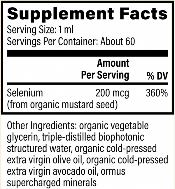 SELENIUM MicroSomal™ Plant-Based  (ROŚLINNY MIKROSOMALNY ORGANICZNY SELEN W PŁYNIE )