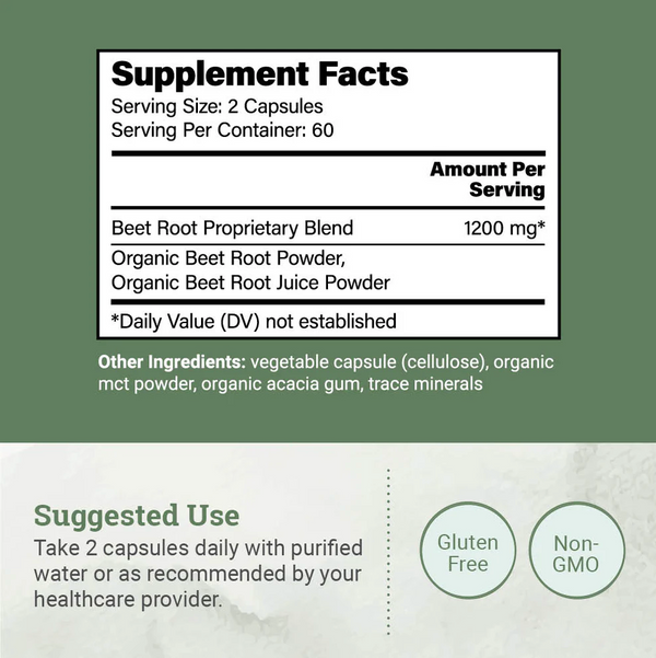 Beet Root Blend - mieszanka buraka w kapsułkach Energia, Serce, Odporność