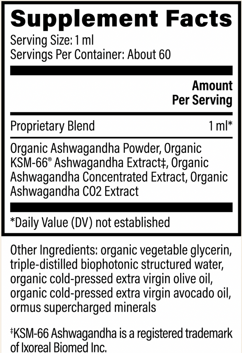 ASHWAGANDHA MicroSomal®- poziomy kortyzolu, stres, adaptogen