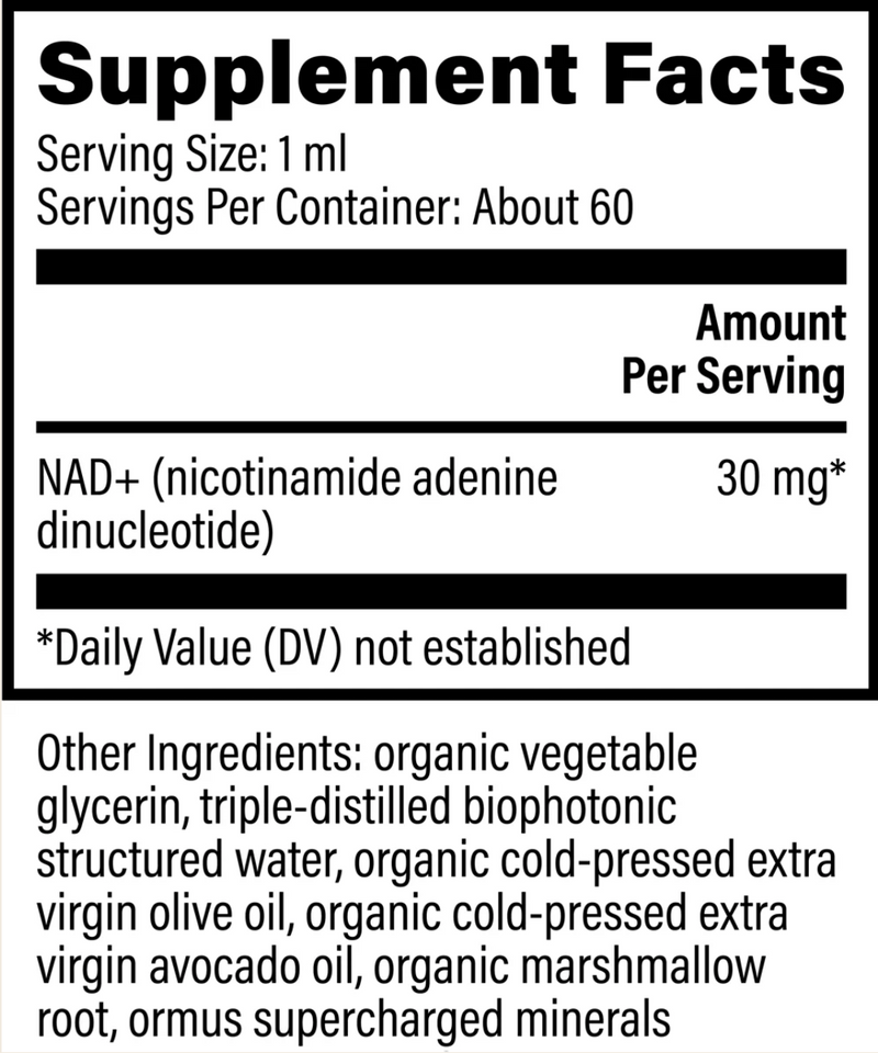 NAD+ - zdrowe starzenie się, wsparcie metaboliczne