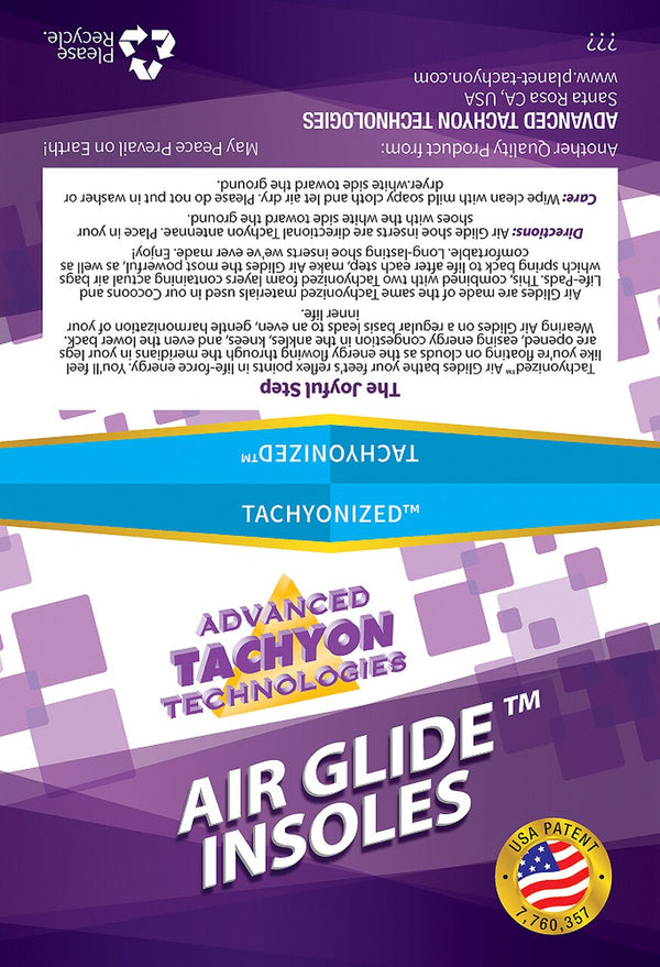 WKŁADKI DLA MĘŻCZYZN- Tachionozowane AIR GLIDES- utrać ból i energetyzuj ciało