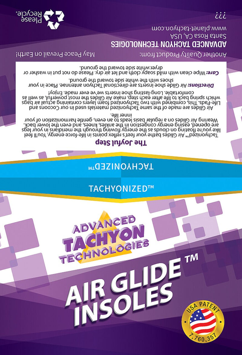 WKŁADKI DLA MĘŻCZYZN- Tachionozowane AIR GLIDES- utrać ból i energetyzuj ciało